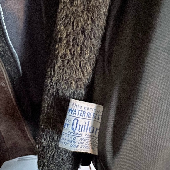 Genuine Leather Vintage DuPont Quilon Jacket with Fur Liner - Picture 7 of 9